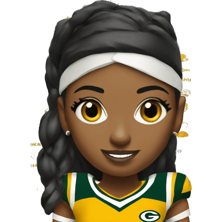 nfl cheerleader Green Bay packer  emoji