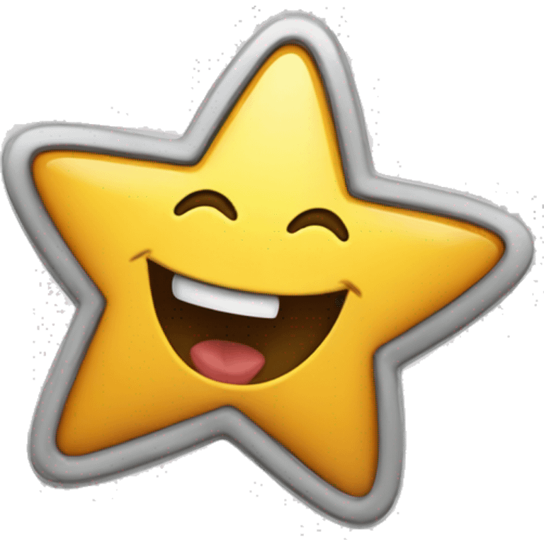 Star logo laughing TV emoji