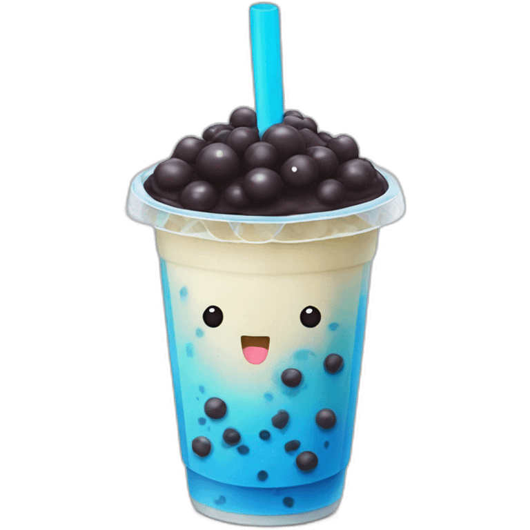 blue bubble tea emoji