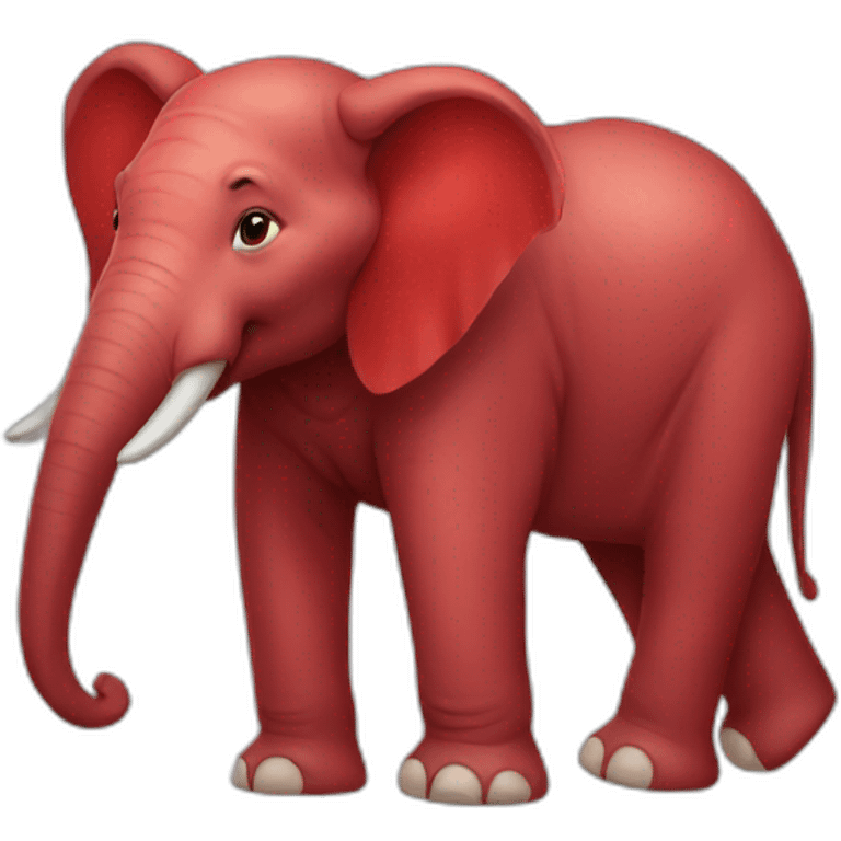 red elephant emoji