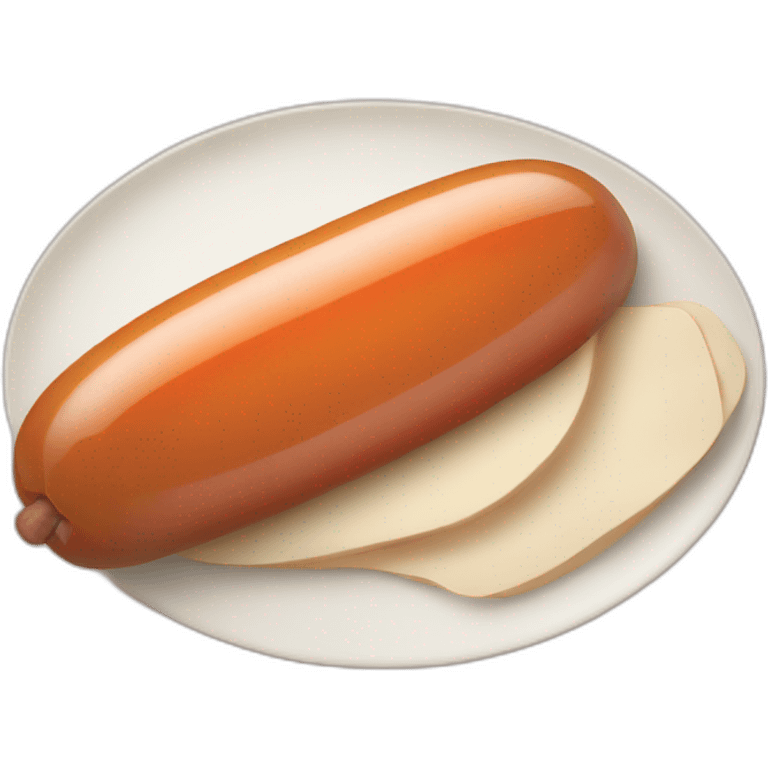 sausage inside apricot emoji