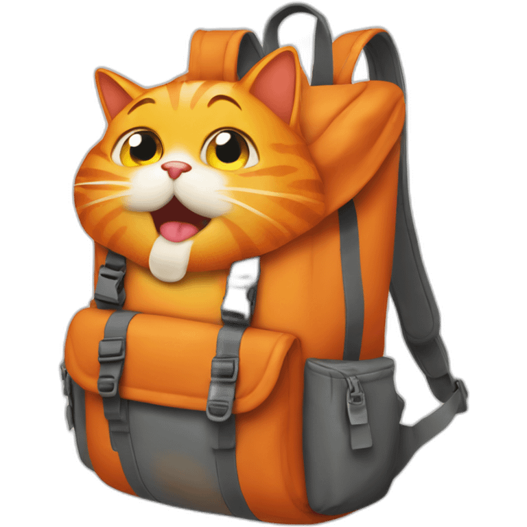 orange-cat-peeing-on-backpack emoji