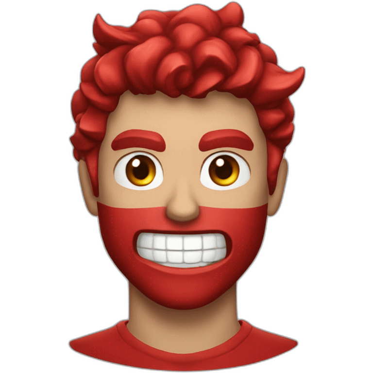 Demonio rojo clasico emoji