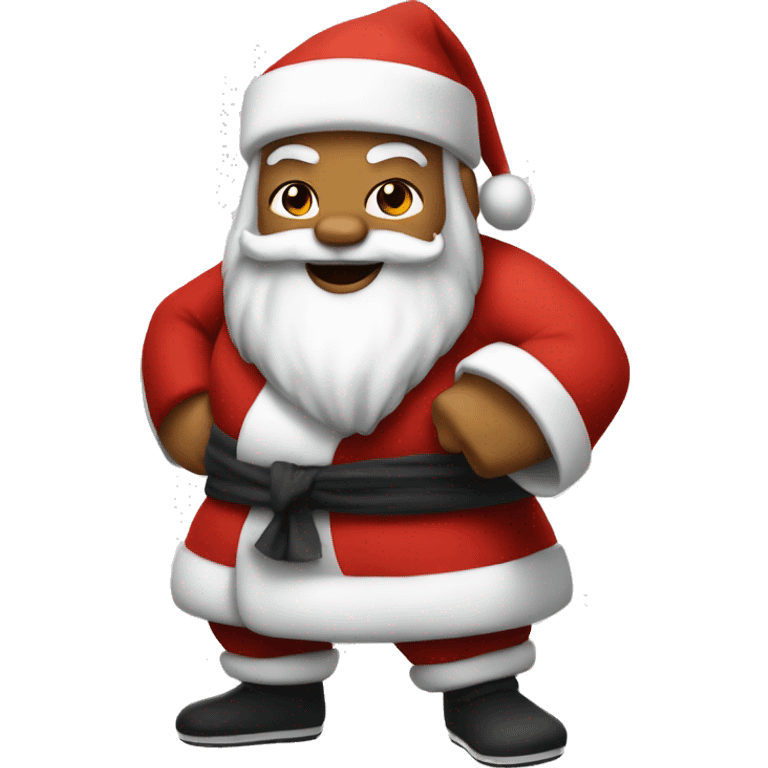 Kung-fu Santa emoji