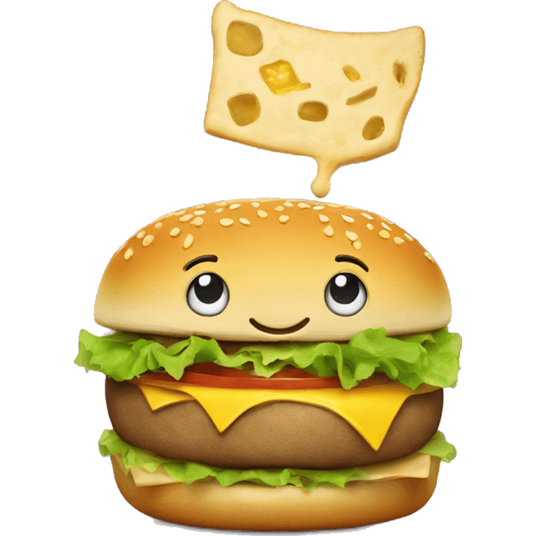 Happy Cheeseburger  emoji