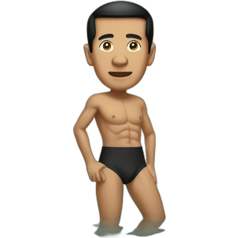 Jokowi in a speedo emoji