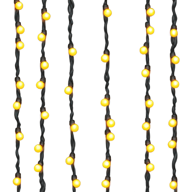 Christmas light strand emoji