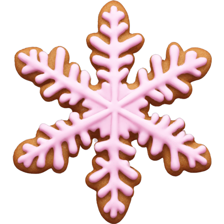 pink snowflake cookie  emoji