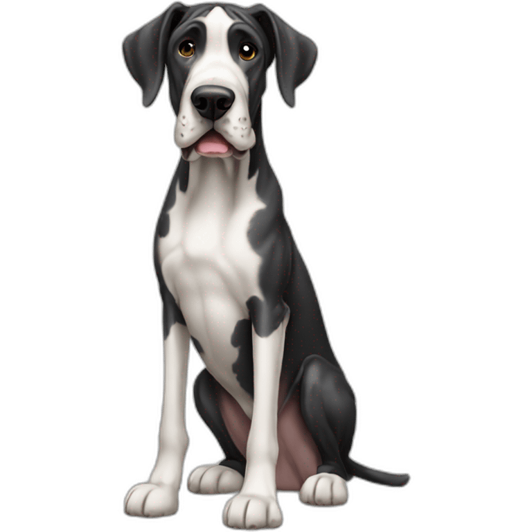 Dog great dane full-height emoji