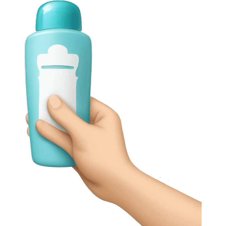 hand holding deodorant  emoji