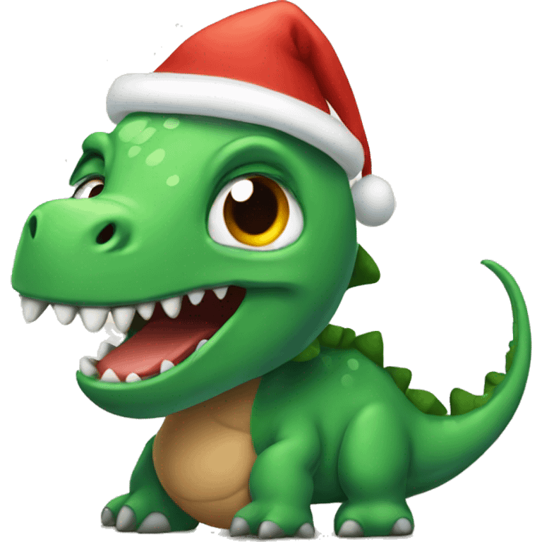 christmas dinosaur  emoji