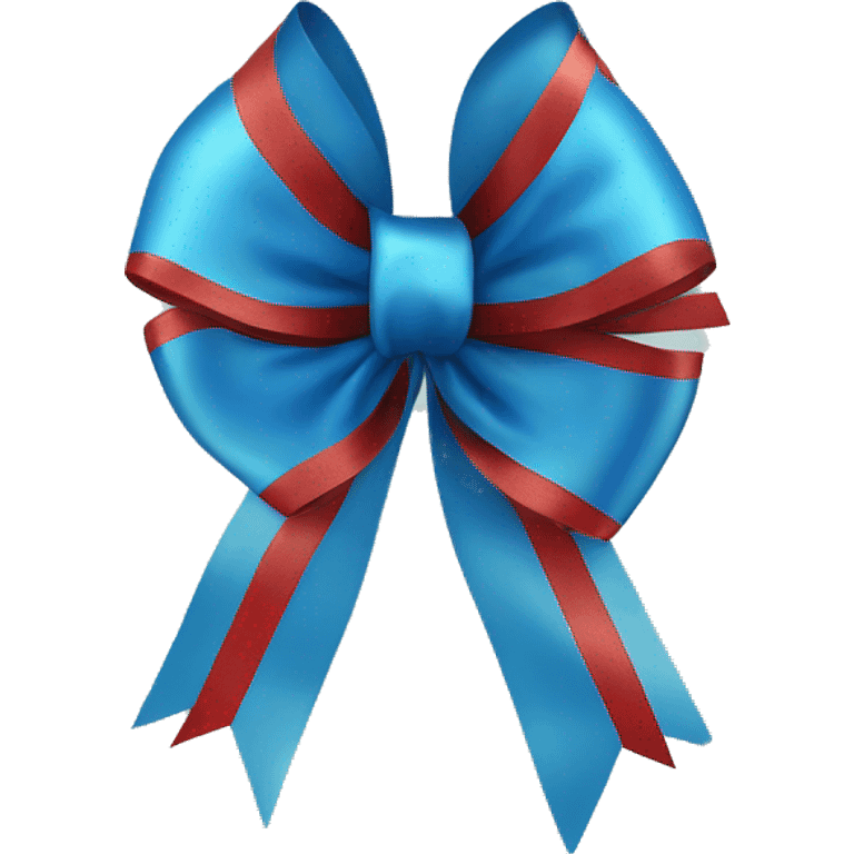 2 blue christmas ribbons emoji