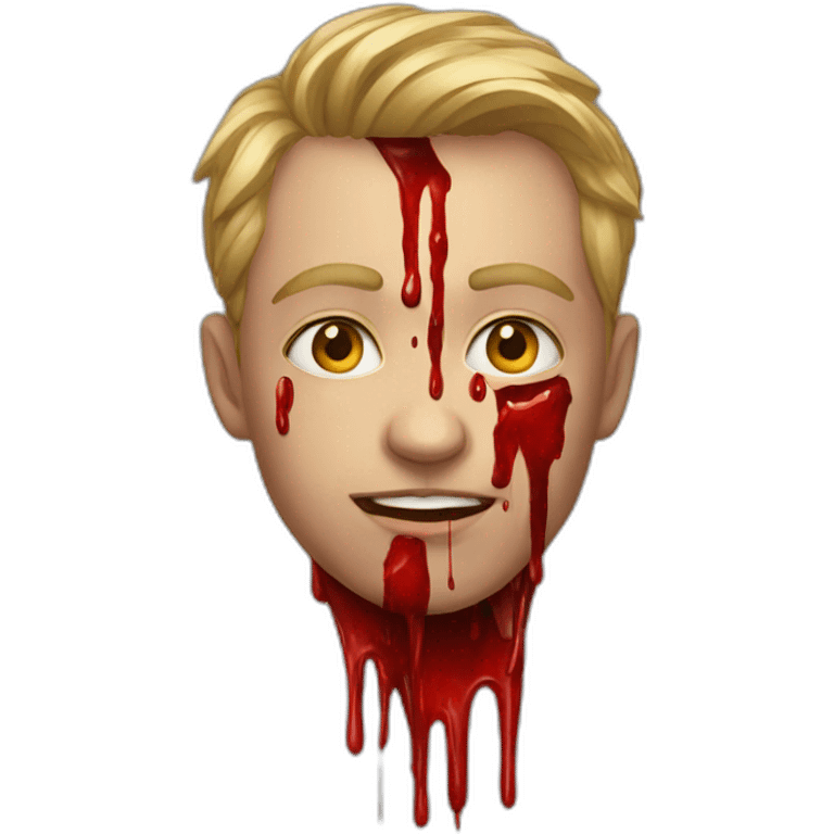 bloody art emoji