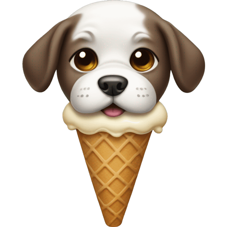 Dog ice cream emoji