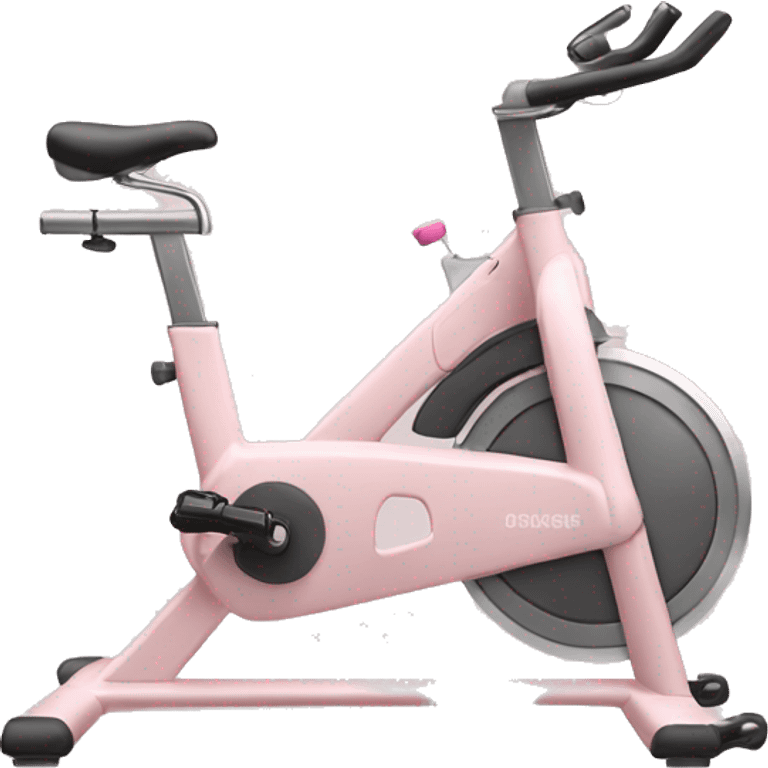 light pastel pink stationary bike emoji