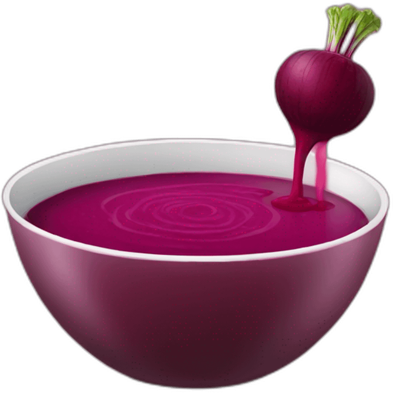 Cold beetroot soup emoji