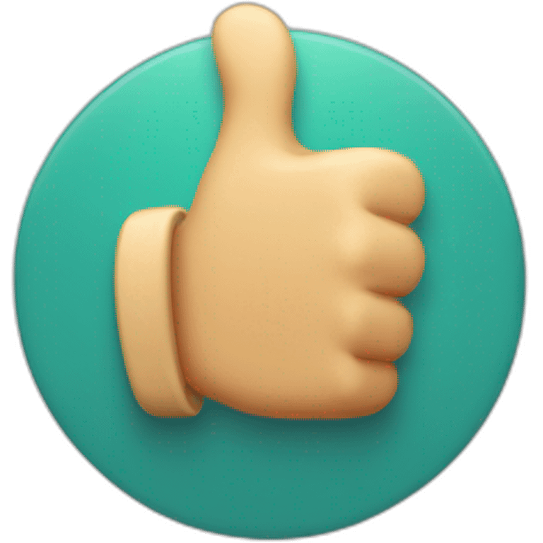 thumbs up cartoon emoji