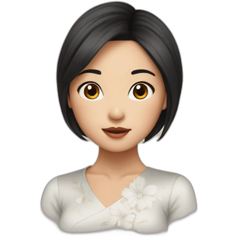 stunning asian girl emoji