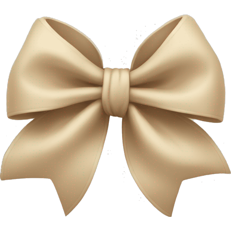 Bow beige  emoji