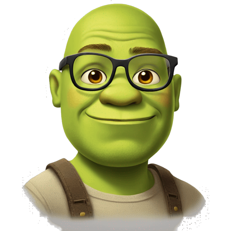 shrek with glasses  emoji