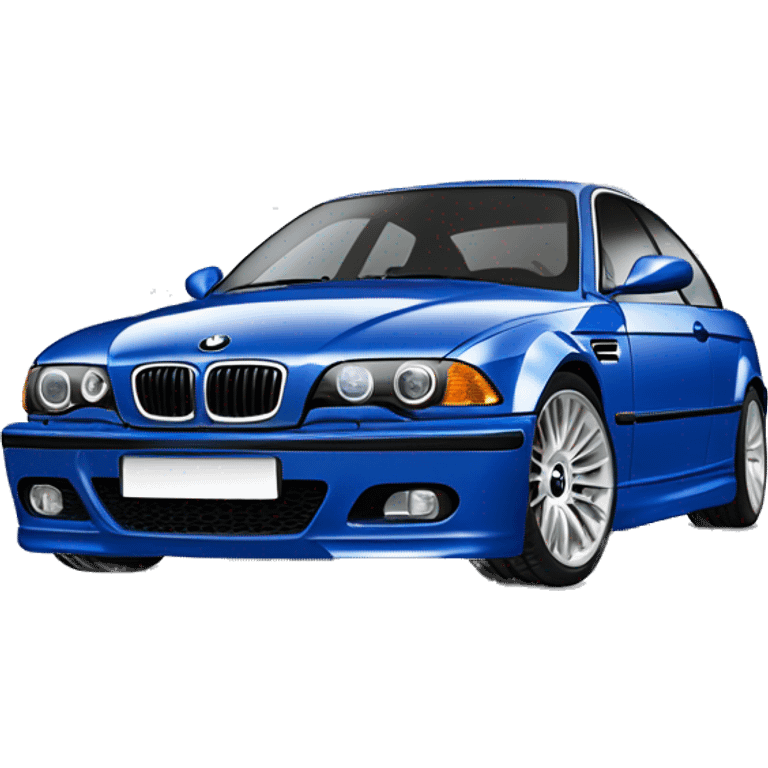 make bmw alpina e46 in blue emoji