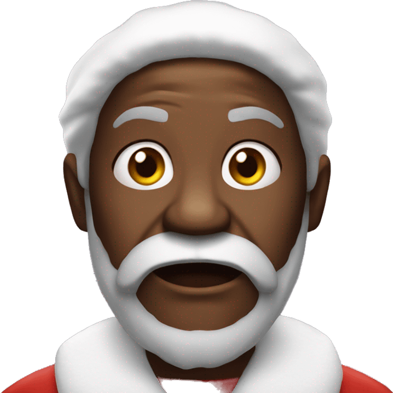 Mad Black Santa emoji