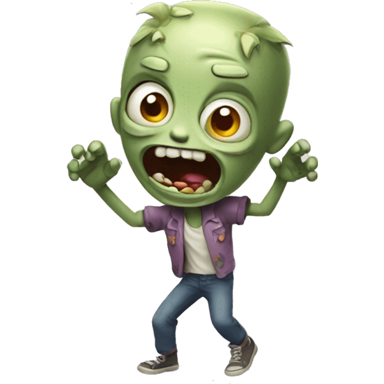 excited zombie emoji