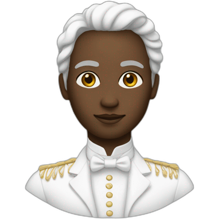 Femme noire homme blanc marié emoji