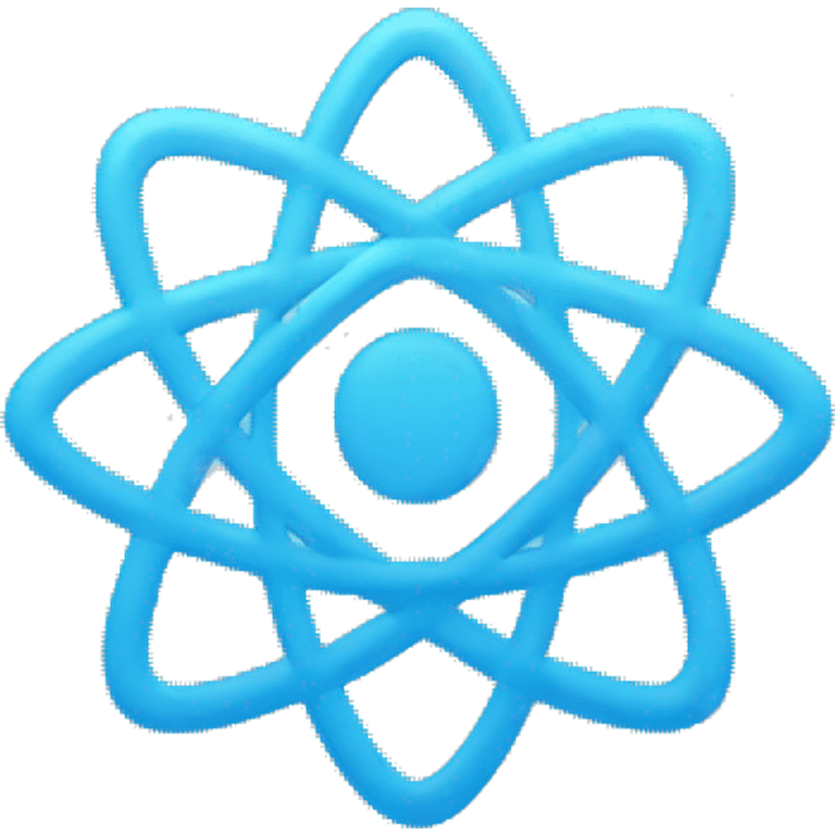 React js logo sky blue color emoji