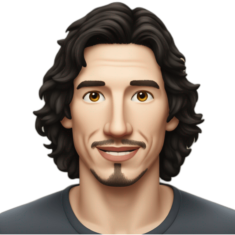 Smirking Adam Driver emoji