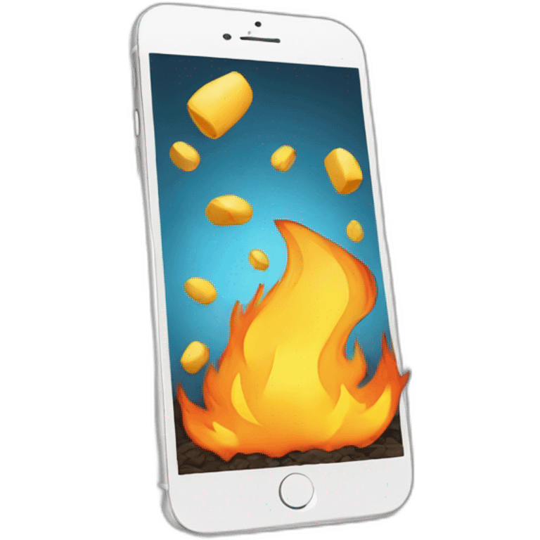 iphone-in-fire emoji