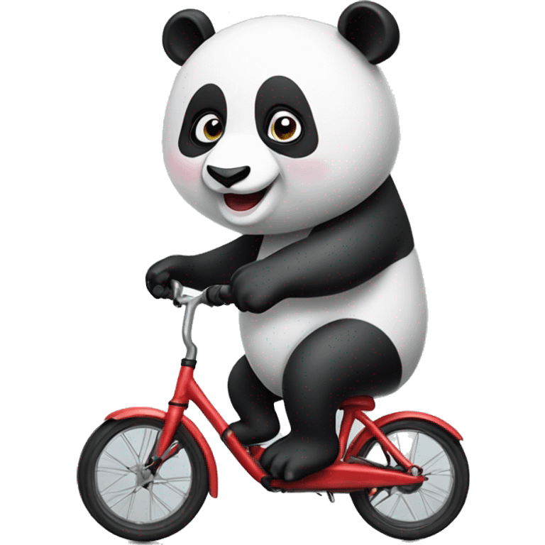 panda on a unicycle emoji