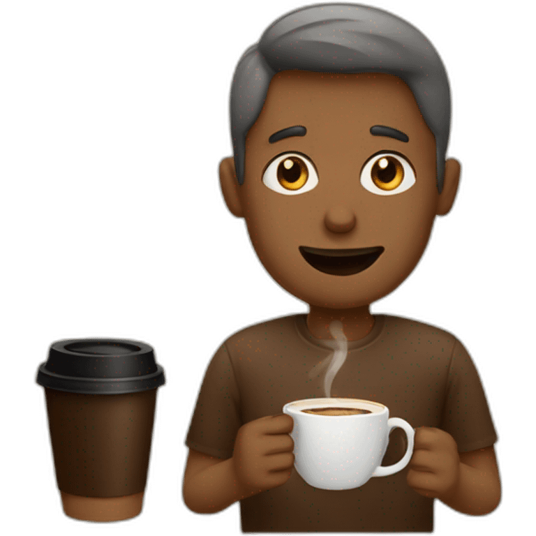 Coffee addict emoji