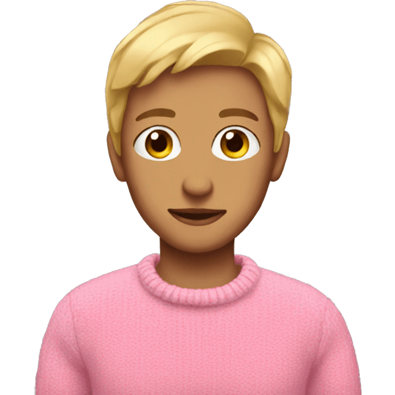 Pink sweater  emoji