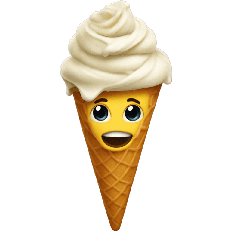 The rizzler eating ice cream emoji