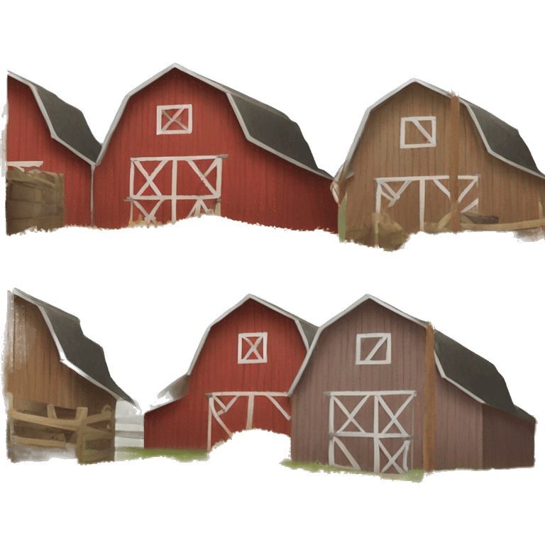 farm barn icon emoji