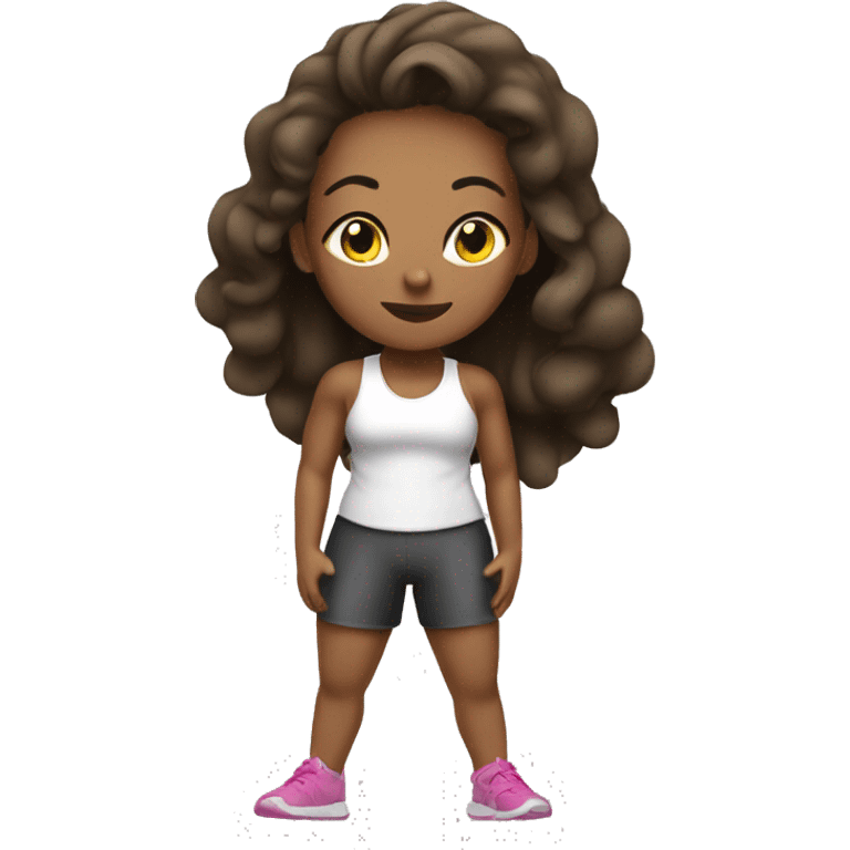 clean girl fitness emoji