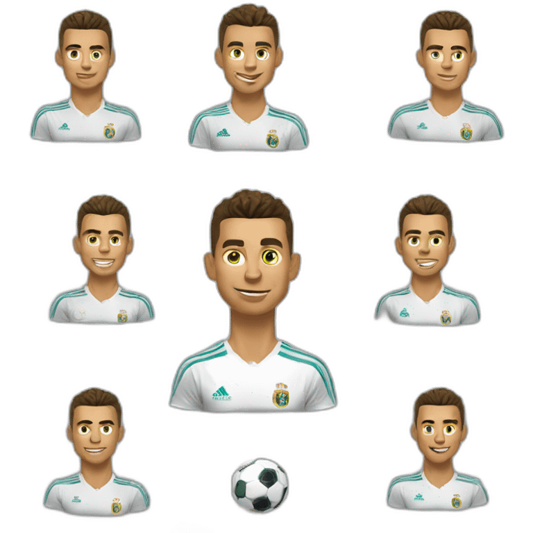 Ronaldo qui fait son meilleure suiii emoji