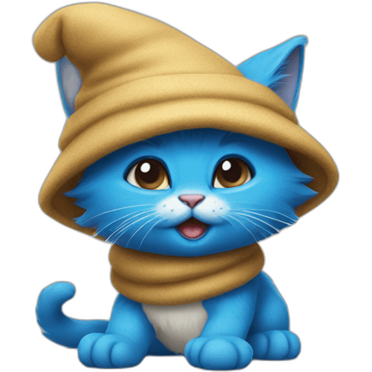 Smurf cat emoji