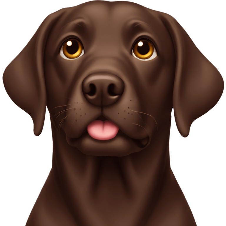 Chocolade labrador emoji