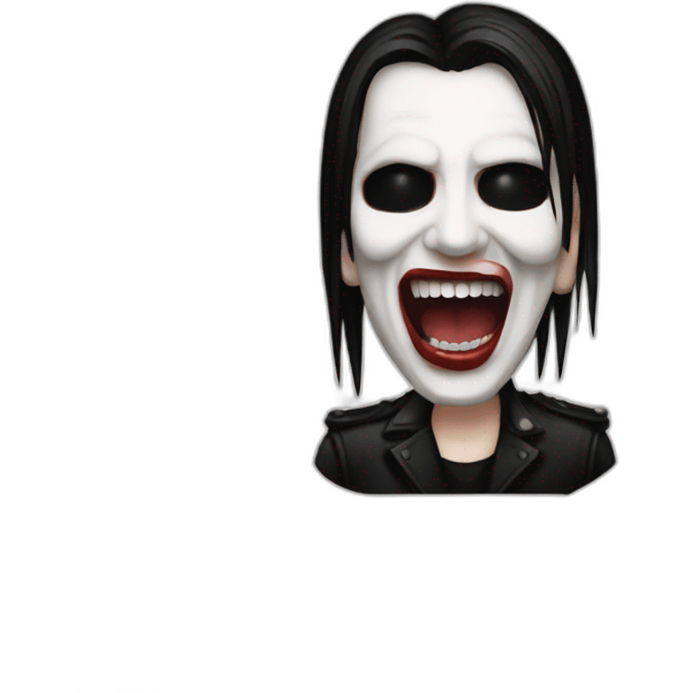 Marilyn manson rock emoji