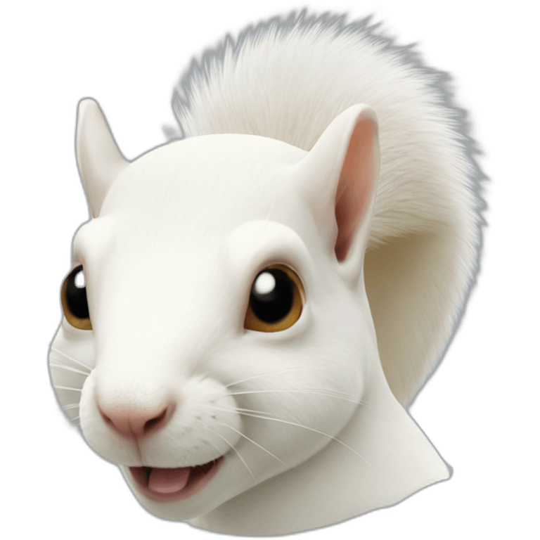 albino squirrel head emoji