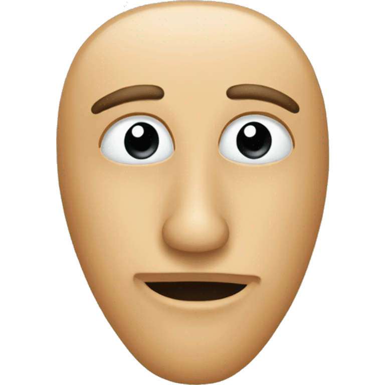 Nose emoji with blank stuff under it emoji