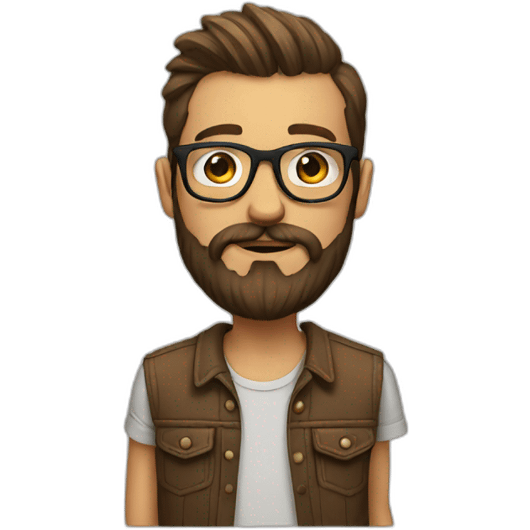 hipster emoji