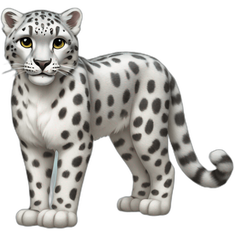 Snow Leopard Full Body emoji