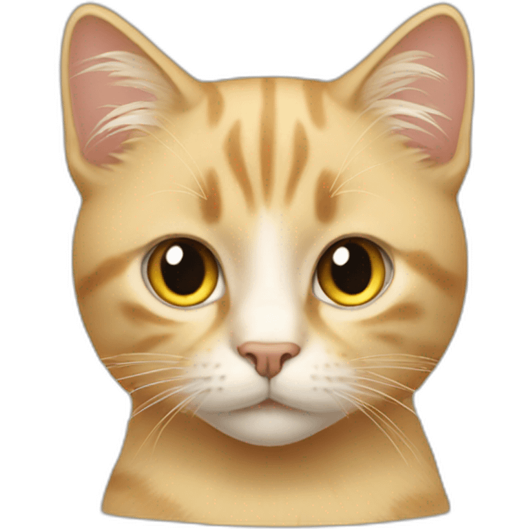 Cat with human blondy hair emoji