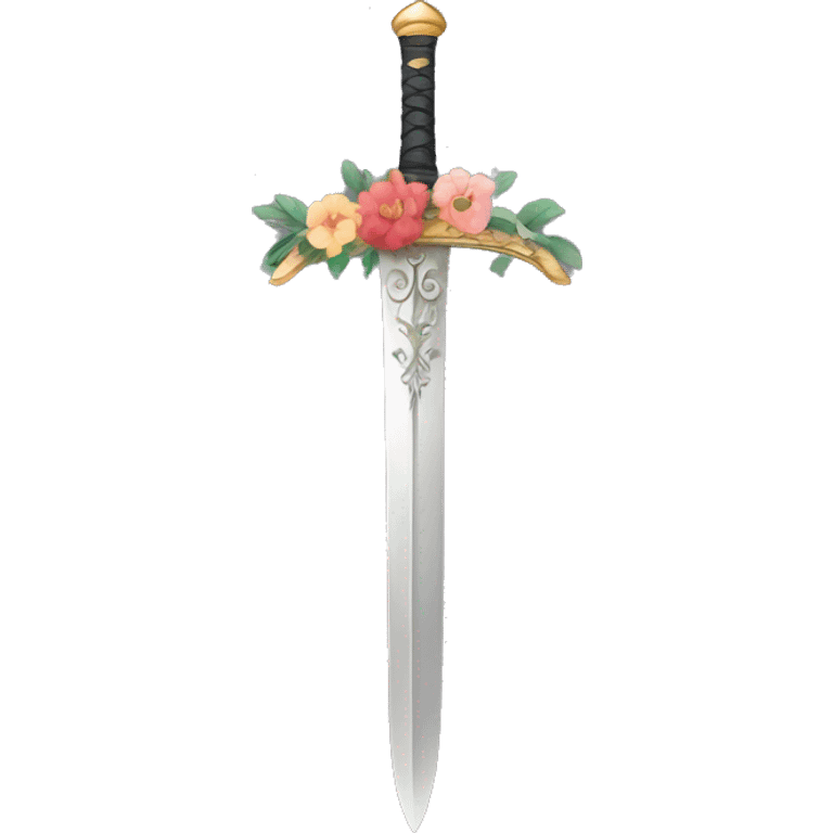 sword with florals emoji