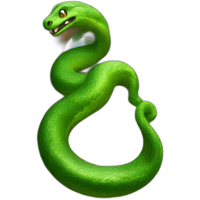 Serpent sur un arbre emoji