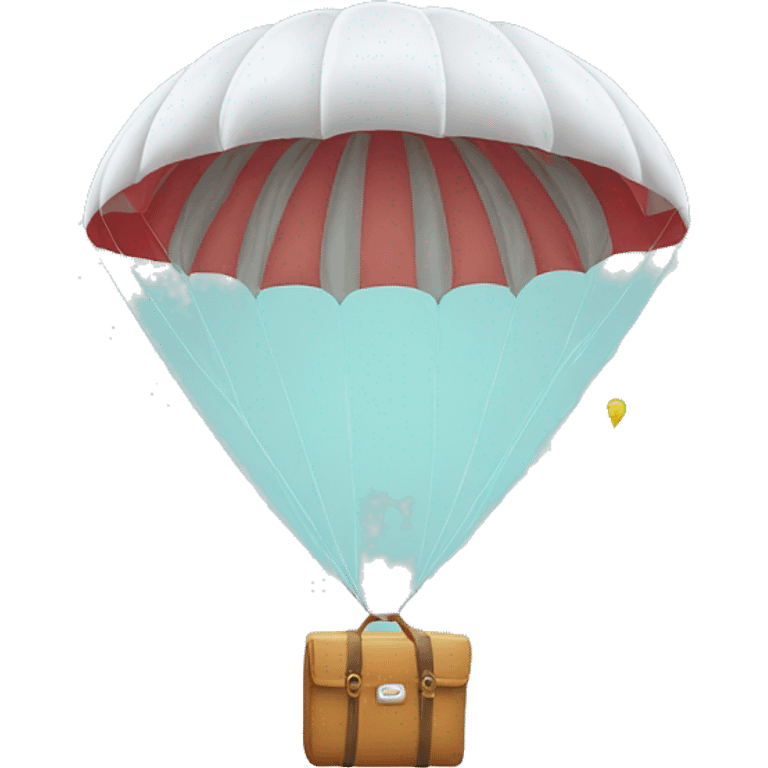 Retirement parachute  emoji