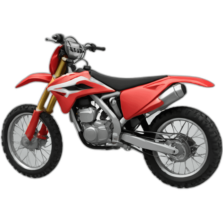 Motocross rouge emoji